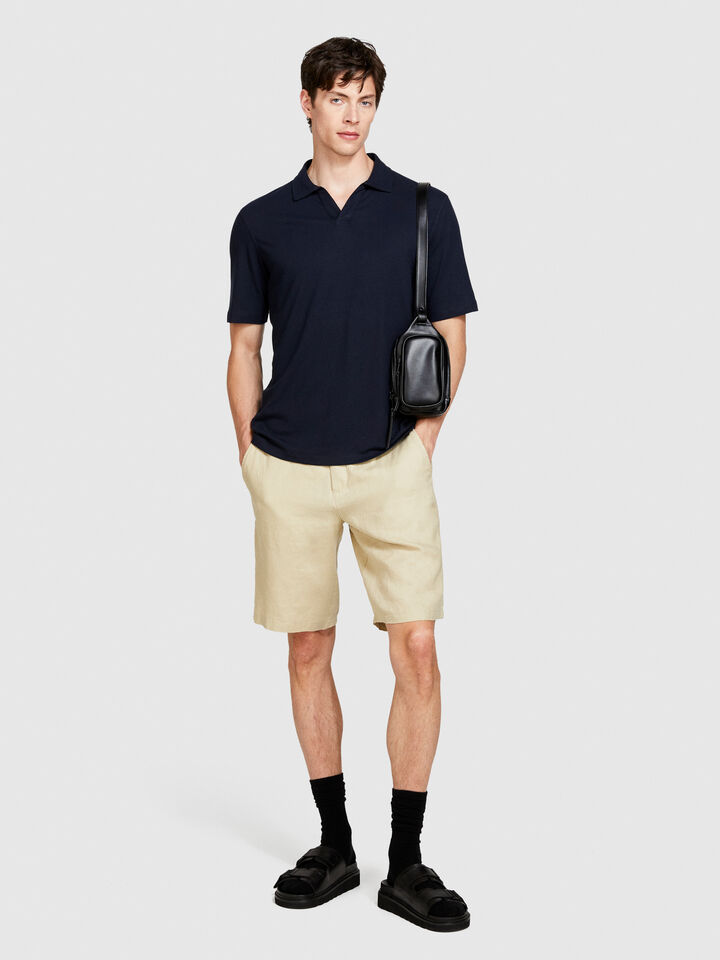 Regular fit polo - men's polos - Dark Blue | Sisley image number 2